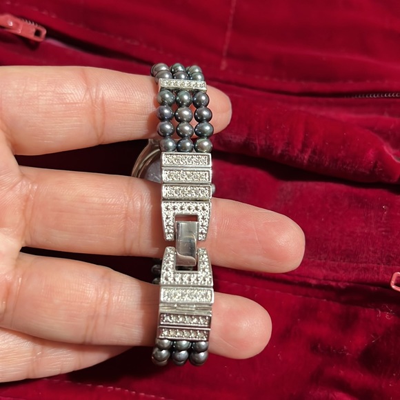 Croton Pearl Watch and Bracelet Set Dark Gray/Blue - Picture 7 of 13